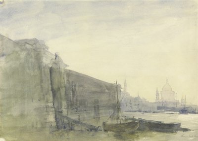 The Thames, Early Morning, Toward St. Paul